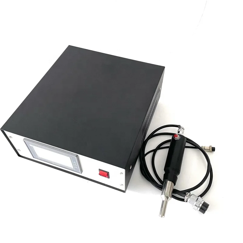 800W 28Khz Industrial Plastic Hardware Ultrasonic Spot Machine With Lcd Display Generator