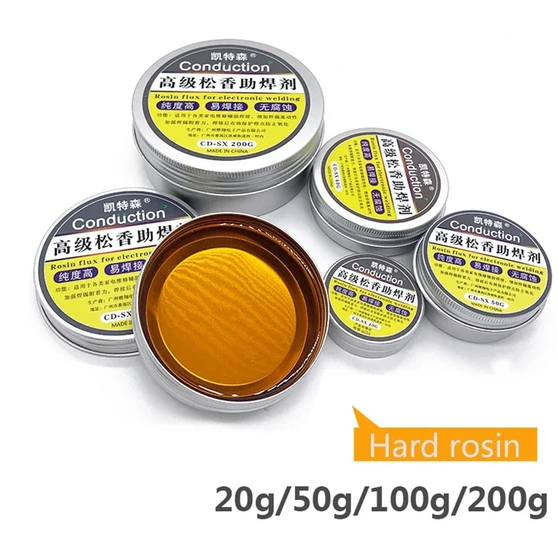 Imagem -03 - Solid Rosin Ferro de Solda Elétrico Repair Welding Paste sem Chumbo de Solda Tin Óleo de Solda Flux Alta Pureza 20g 50g