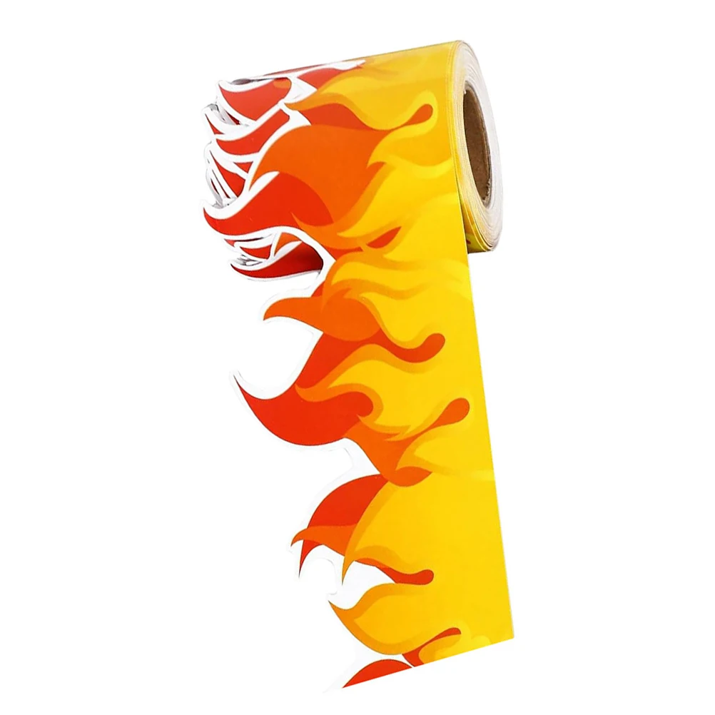 

Chalkboard Border Sticker Flame Trim Rolled Bulletin Decor Fire Decorations Wall Stickers for Classroom