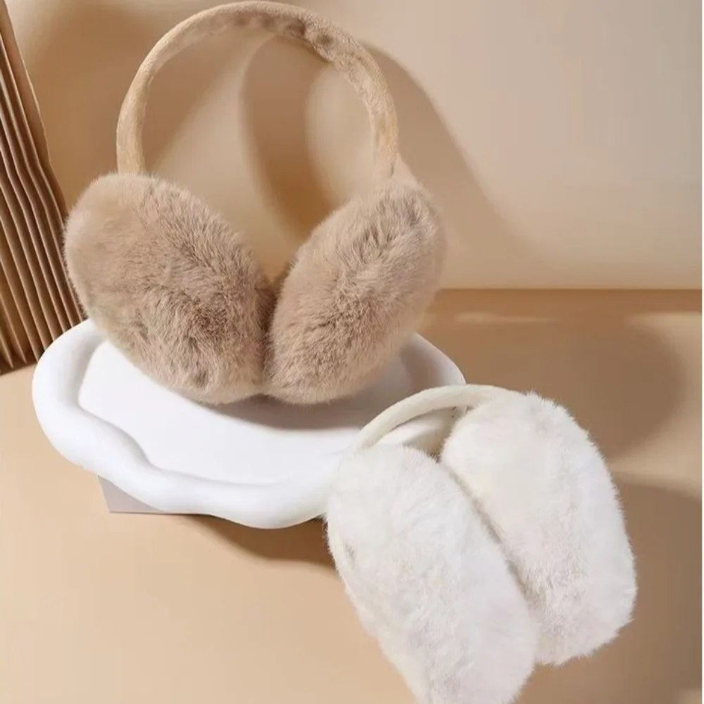 Fashion Warm Winter Earmuffs Faux Fur Folding Earflap Protection Cold Protection Thickened Earmuffs Outdoor