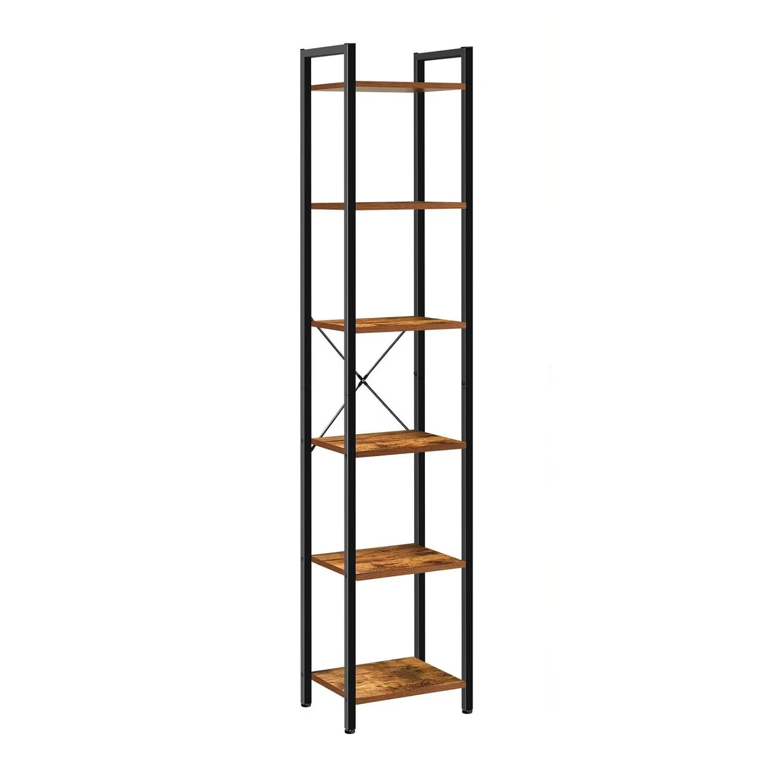 #￥6-Tier Bookshelf, Bookcase, Shelving Unit, for Office, Study, Living Room, Bedroom