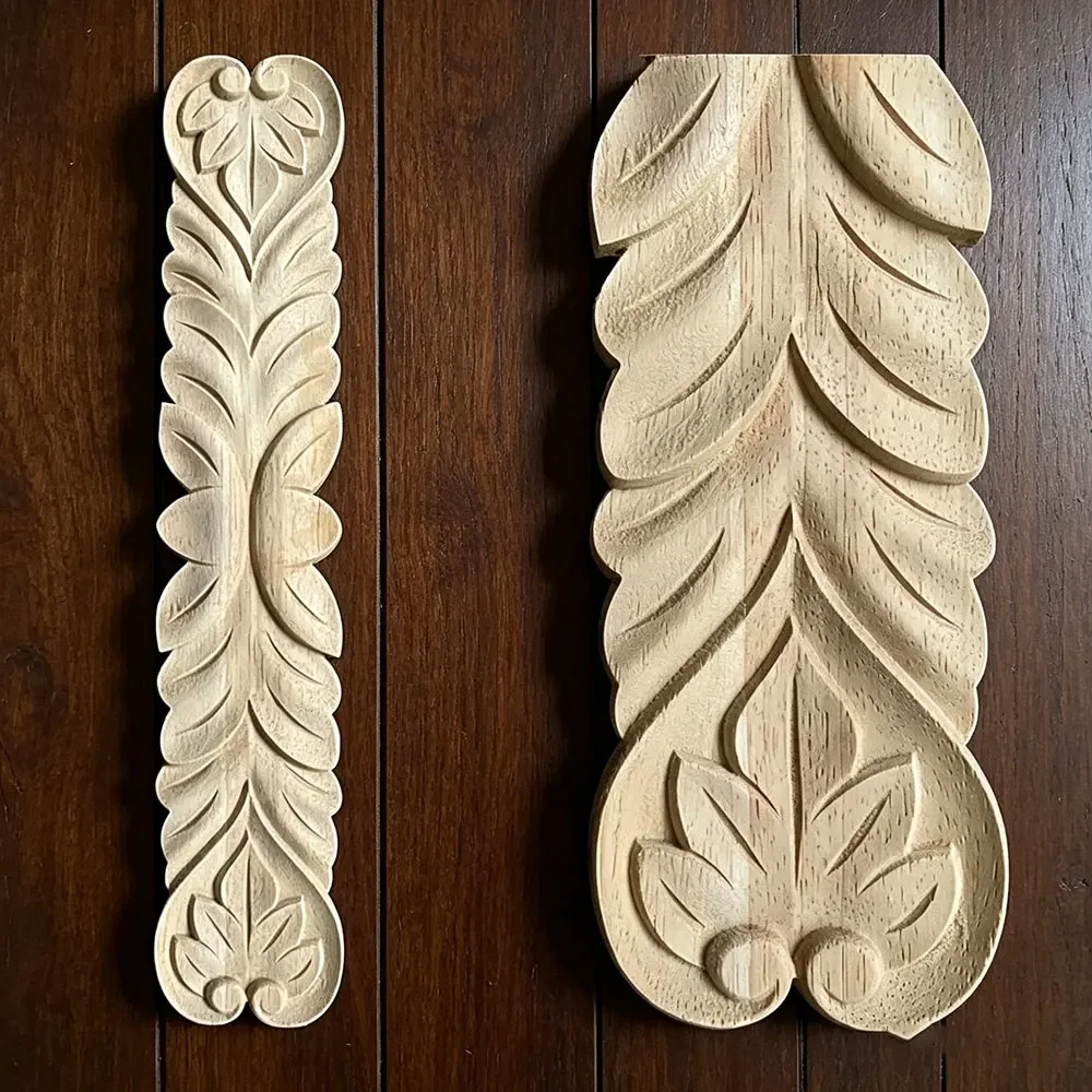 4PCS 40cm Wood Decoration Furniture Applique Accessories Creative Home Figurines Miniatures Decor Vintage Maison Modern
