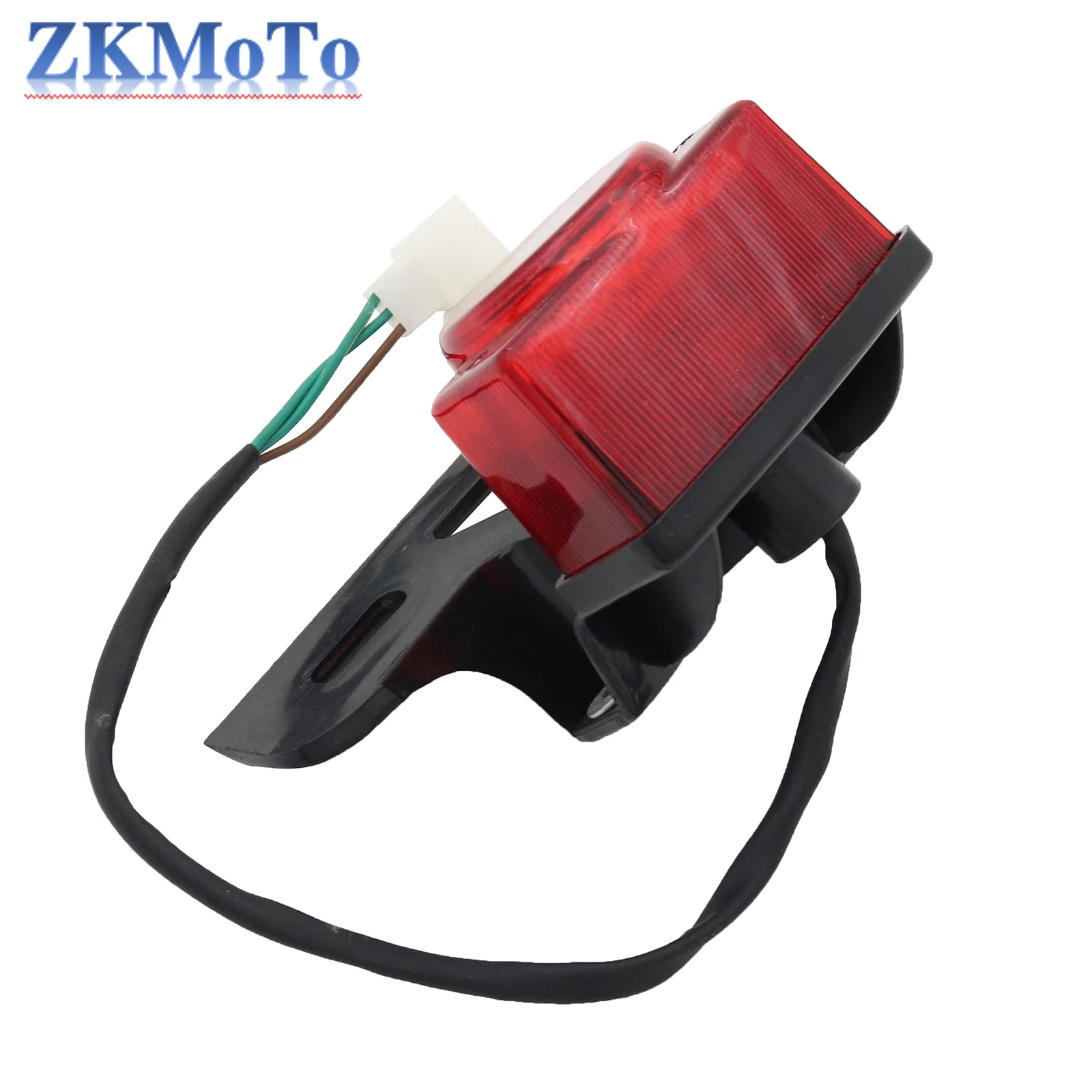 12 Volt Motorcycle Red Rear Tail Light Lights Brake Stop Lamp License Plate Bracket for Honda Monkey Z50 Z50JZ Z 50 KDF Bike