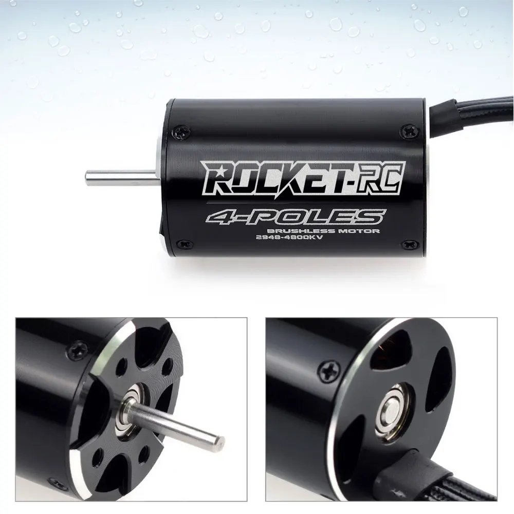 Rocket-RC 2948 2958 2968 3660 3670 4074 4082 4092 Sensorless Brushless Motor Water Cooling Jacket for 600-800mm RC Boat Feilun