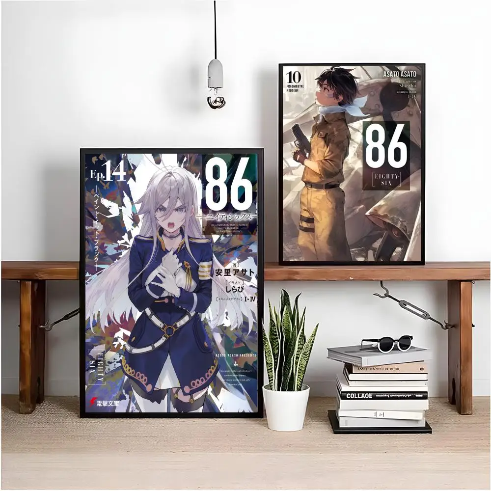 86 E-E-Eighty S-S-SiX Anime Poster HD Waterproof Canvas Poster Art: Aesthetic Wall Decor Home,Bar & More