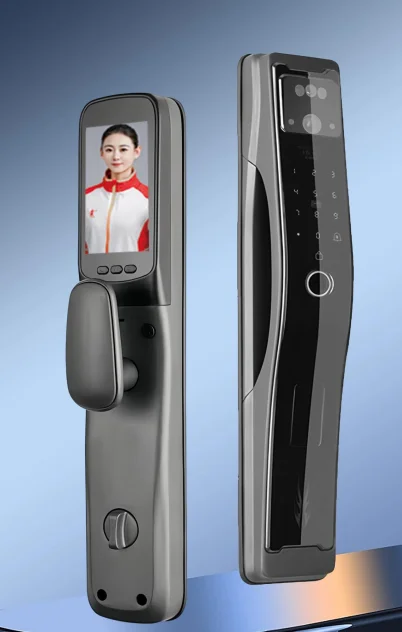 

3D Face Recognition Camera Smart Electronic Door Lock WiFi App Digital Fingerprint Keyless Security Access Big Screen Smart Lock