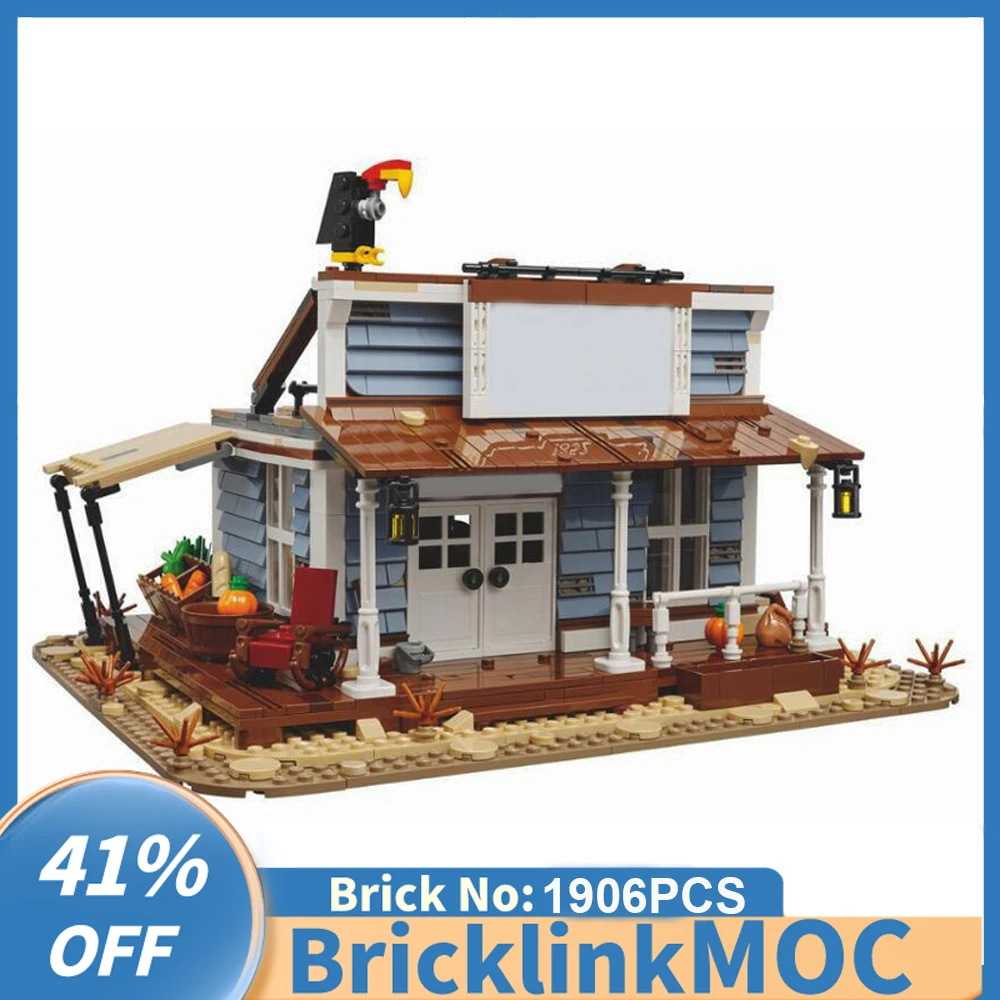 1906PCS Stad Hot Selling Street View Moc Modulaire Algemene Winkel Building model DIY creatieve ideeën Kind Speelgoed kerstcadeau Blokken