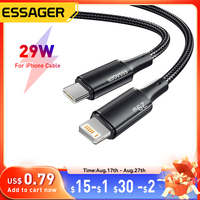 Essager USB C Cable For IPhone 14 13 12 11 pro Max 8 Plus 20W Fast Charging Cable Type C To Lighting Date Wire For iPad Macbook
