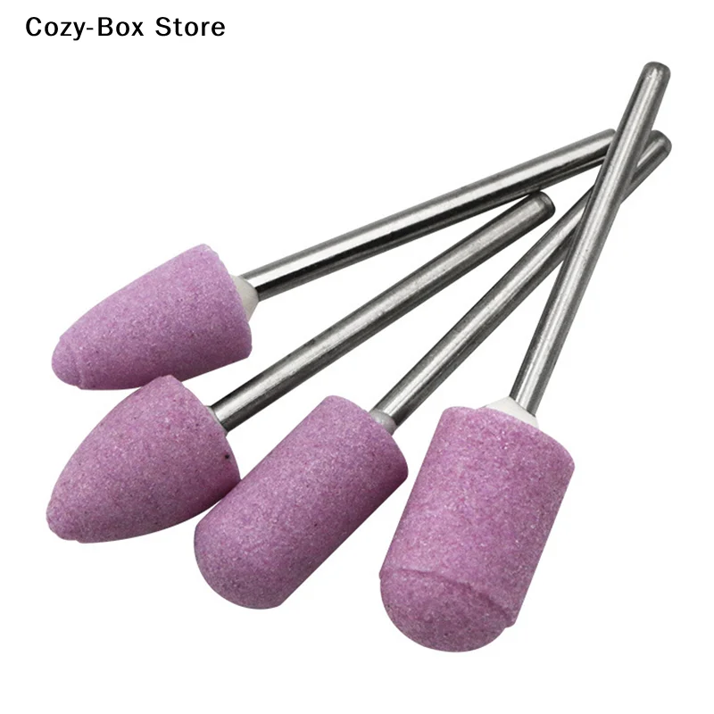 [ZY]12Pcs Abrasive Polishing Mounted Stone For Rotary Tools Grinding Stone Wheel Head Tools 2.35mm Shank Mini Nail Drill Bit Set