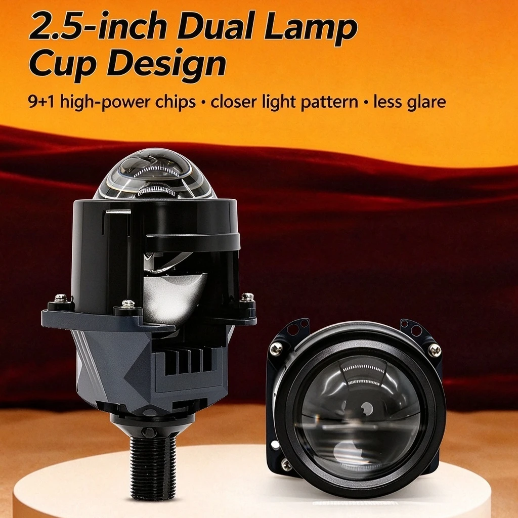 Lensa Proyektor Bi-LED Reflekt - Led Headlight H4 Hi Lo 120W ulasan dan harga