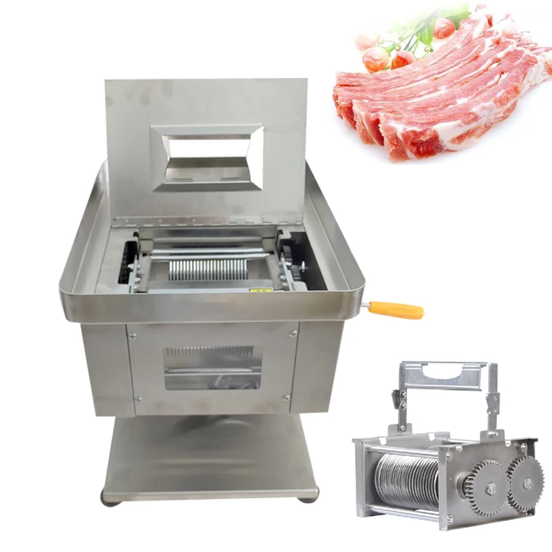 Stainless Steel Electric Meat Slicer Commercial High-Power Meat Cutting Machine Pork Beef Mutton Slicing Shredding Machine