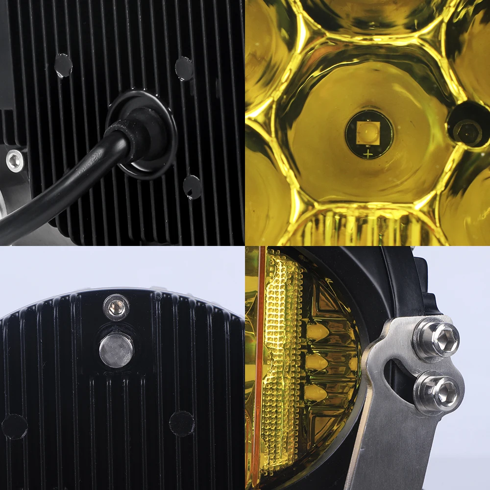 5 بوصة Led أضواء العمل 24 فولت 12 فولت المصابيح الأمامية 50 واط LED ضوء العمل للسيارات دراجة نارية شاحنة قارب جرار مقطورة الطرق الوعرة #5