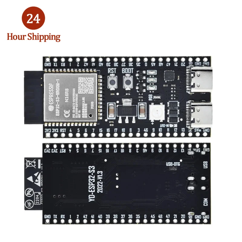 ESP32-S3-DevKitC-1 ESP32-S3 WiFi Bluetooth-compatible BLE 5.0 Mesh Development Board ESP32 Wireless Module N16R8