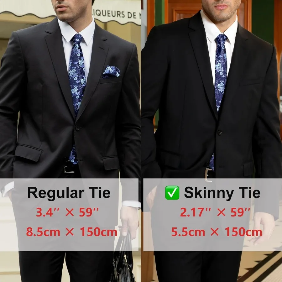 Узкие галстуки Enlision для мужчин 2,17 дюйма, мужской галстук, деловой шелковый тонкий галстук, тканый жаккардовый тонкий галстук для свадебной вечеринки