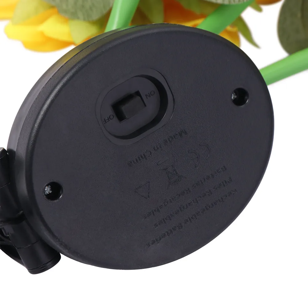 1/3 Head LED Solar Sunflower Lights Simulation Waterproof Landscape Lamp Creative Artificial Atmosphere Lamp Yard Lawn
