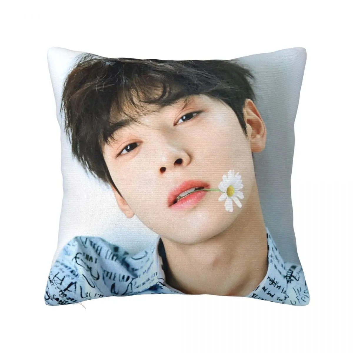 Cha Eun Woo Pillowcase Double-sided Printing Polyester Cushion Cover Decorations Kpop Astro Pillow Case Cover Bedroom Zippered