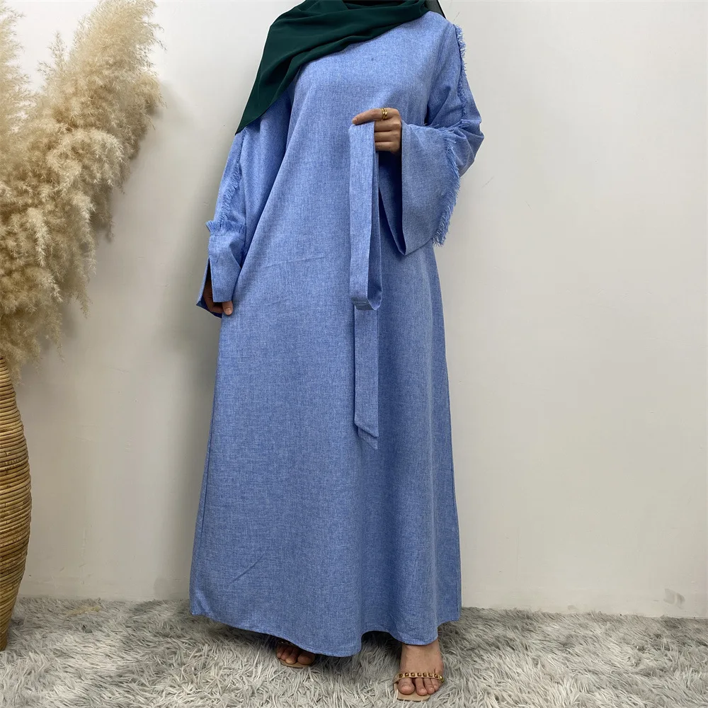 Eid Mubarak saudita musulmano Wiomen abito modesto Abaya Ramadan Dubai caftano Abaya Marocain tacchino islamico vestiti lunghi Robe Vestido