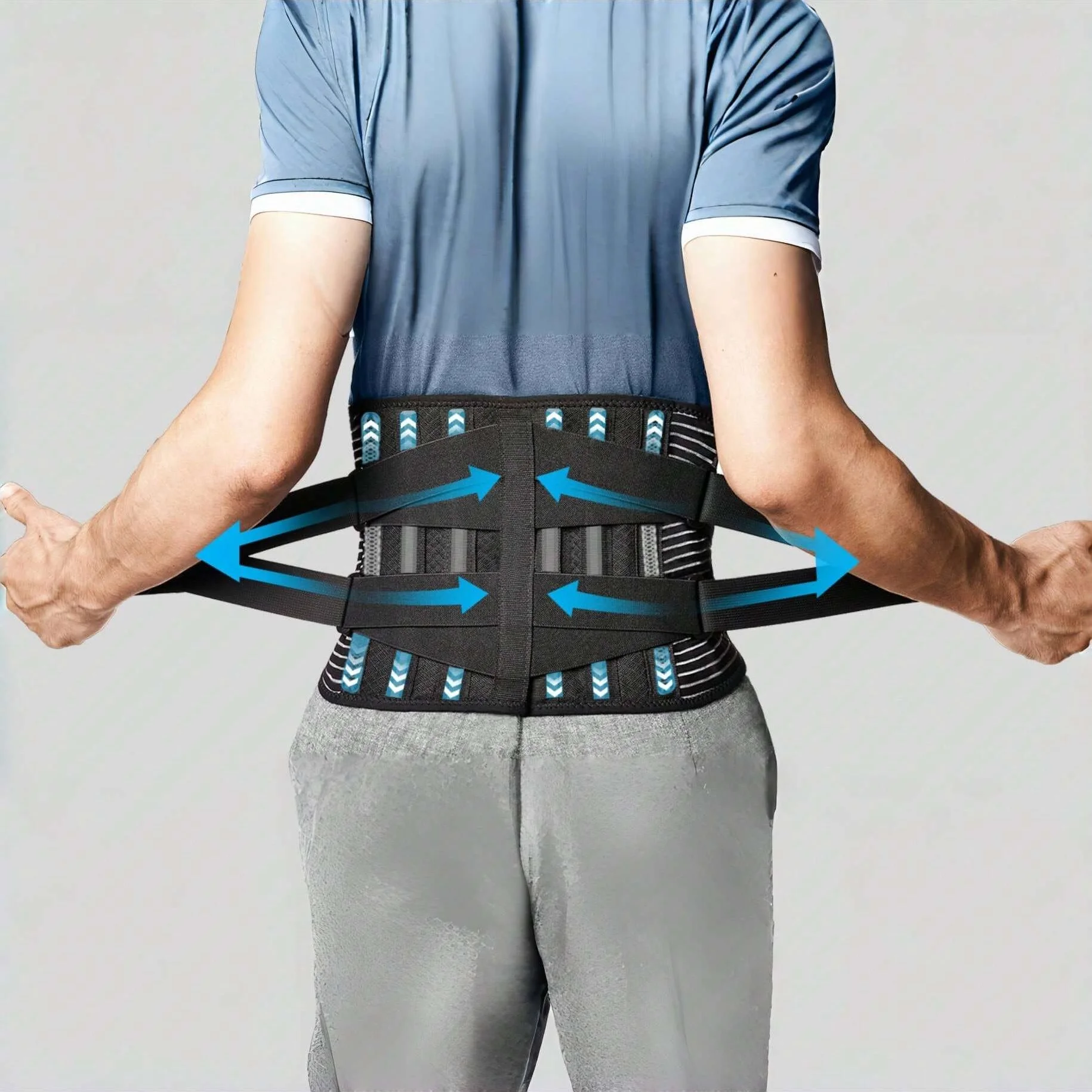 Back Support Waist Trainer Lumbar Support for Protruding Intervertebral Discs Suitable Weightlifting in Outdoor Home and Work