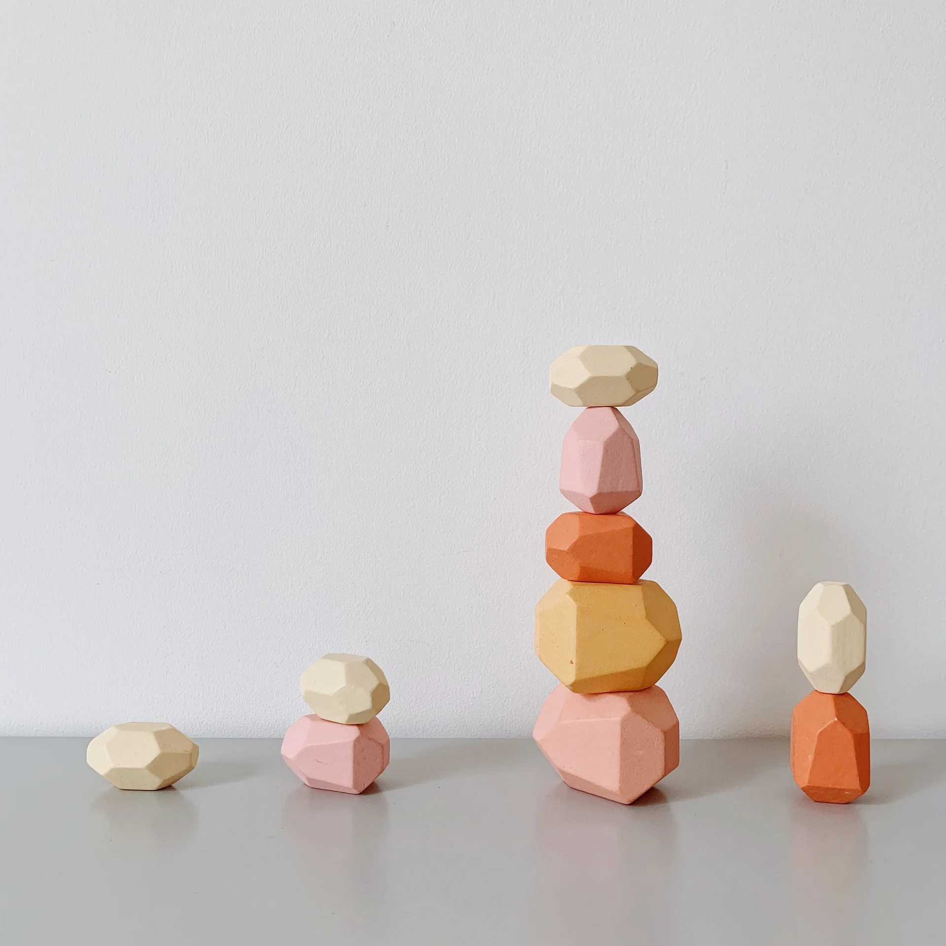 Colorful Building Blocks Stacking Stones for Kids - Hand Eye Coordination Training Educational Toys Early Learning Tools