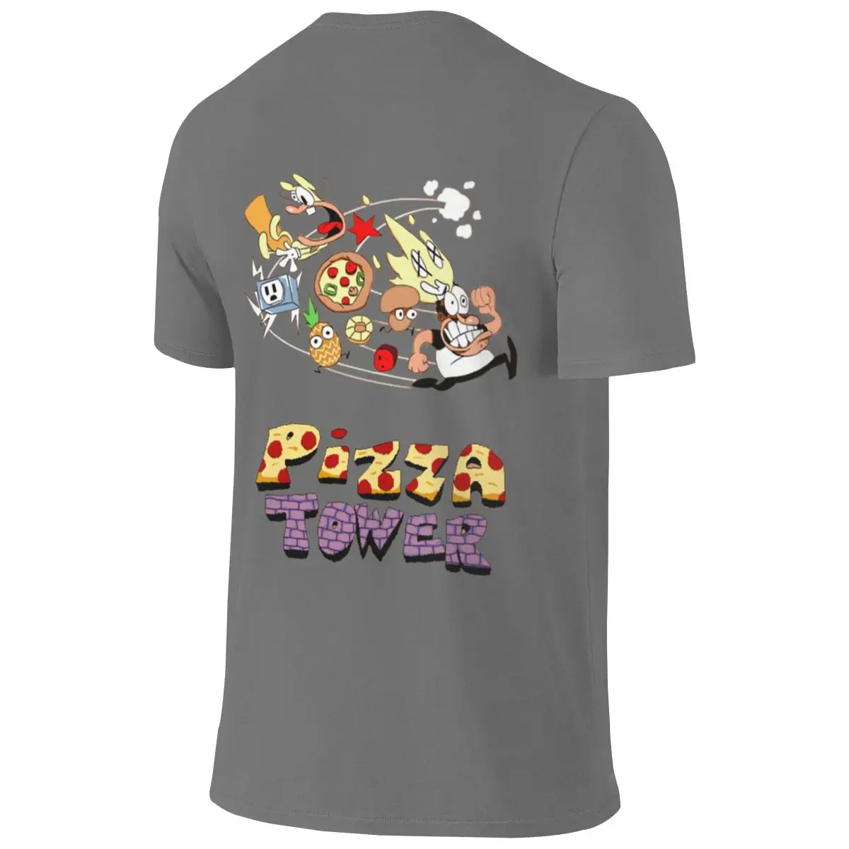 Pizza Tower Peppino Trans Oversize Reversible T-shirt Girlish Feeling Durable Cotton Tee