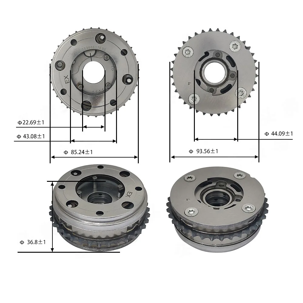 11368617693 Automotive Timing Gear Phase Adjuster Camshaft Sprocket For BMW Mini Cooper 420 430 730 740 X4 220 225 B38 B46 B48