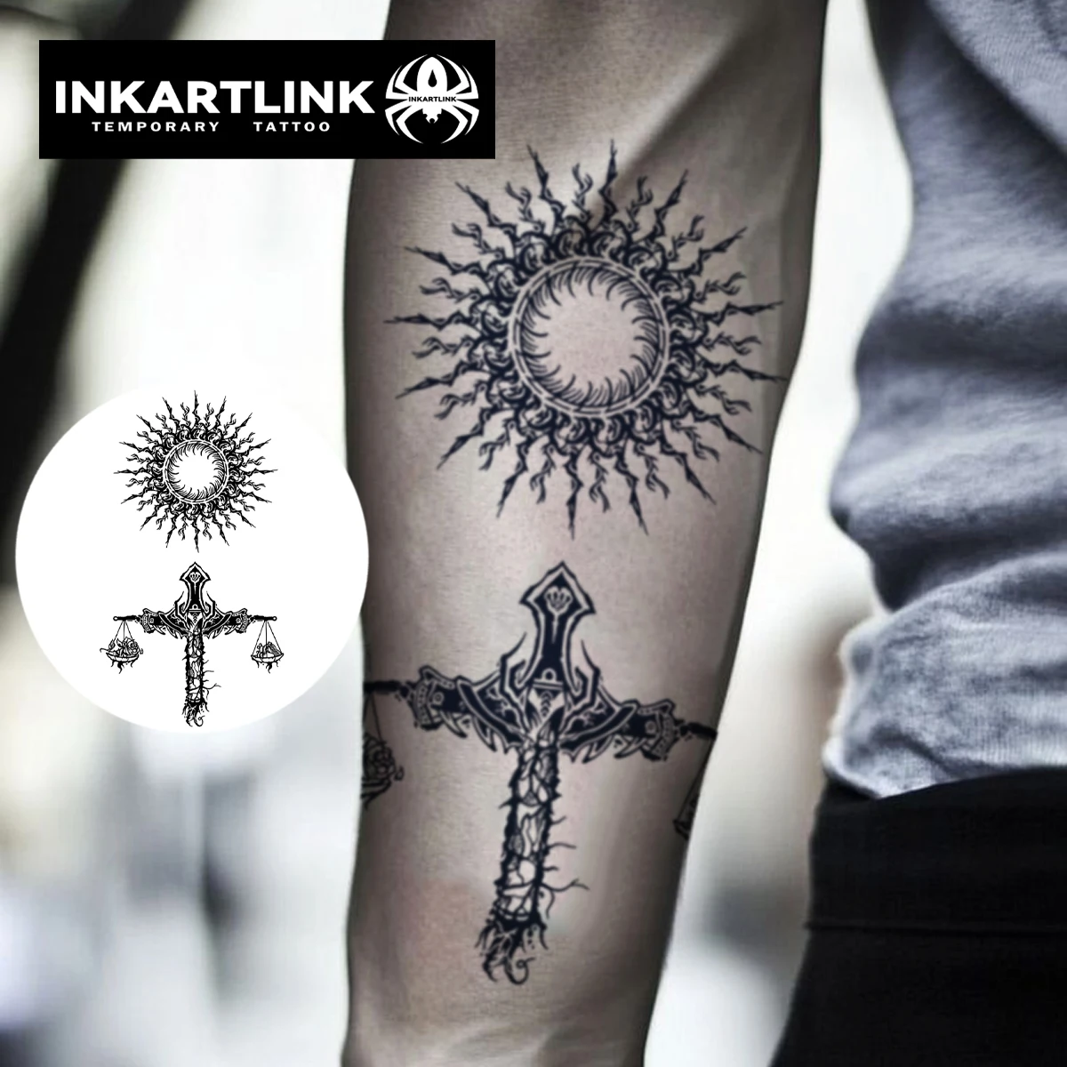 Balance Scale temporary tattoo sticker, waterproof magic tattoo, lasts to 15 days fake tattoo, semi permanent tattoo