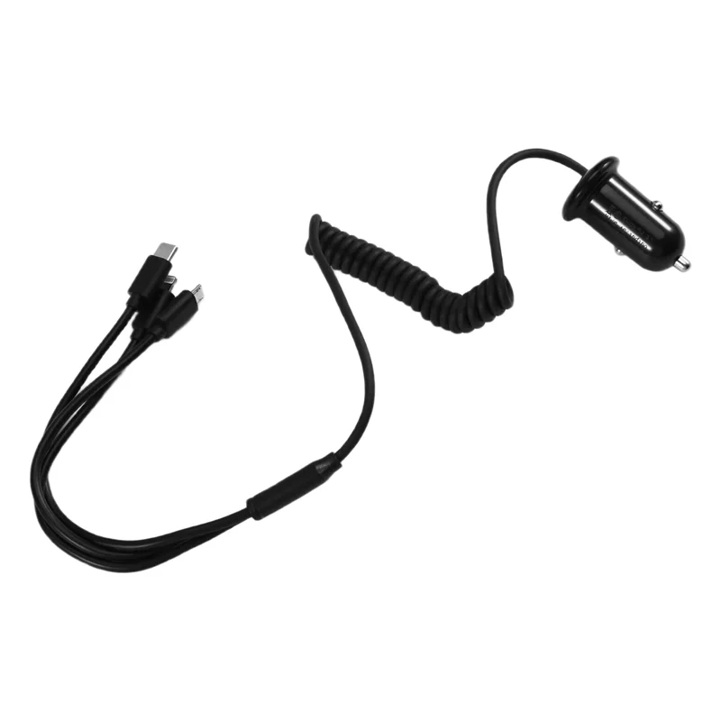 محول شحن الهاتف الآمن 3 واجهة شاحن سيارة عالمي من النوع C لملحقات طاقة السيارات IOS Android #3