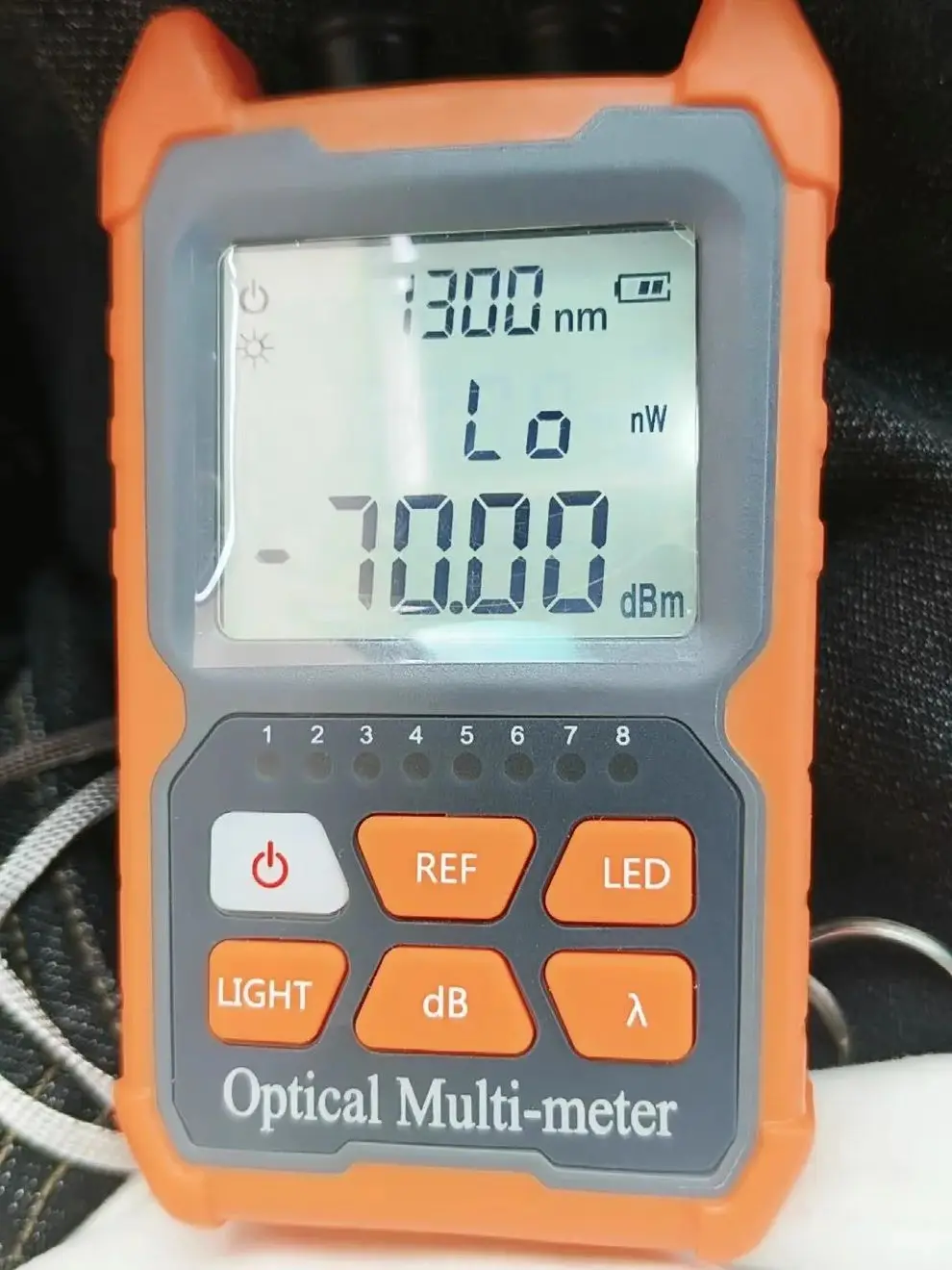 4 in 1 Mini Optical Power Meter with VFL & LED High Precision OPM & Network Cable Tester Portable Fiber Tool for Maintenance