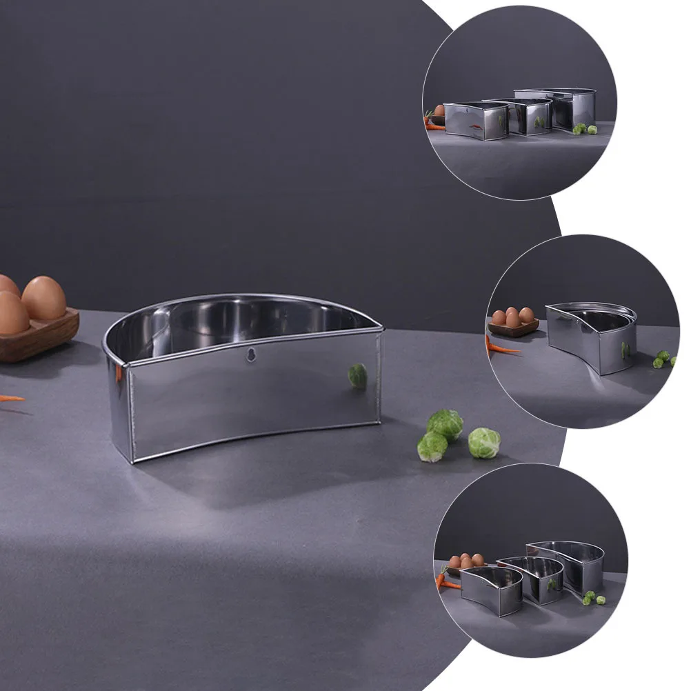 

Stainless Steel Cutting Board Side Box Moon Shape Trash Storage Barrel Kitchen Waste Bin Storage Container For Home Kitchen Use