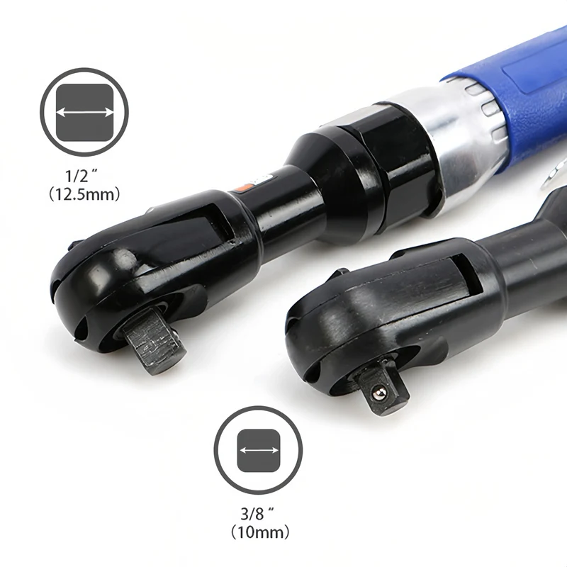 90-Degree Air Ratchet Wrench Metal Body Heavy-Duty Right-Angle Pneumatic Trigger Straight Pneumatic Wrench Wind Wrench Tool