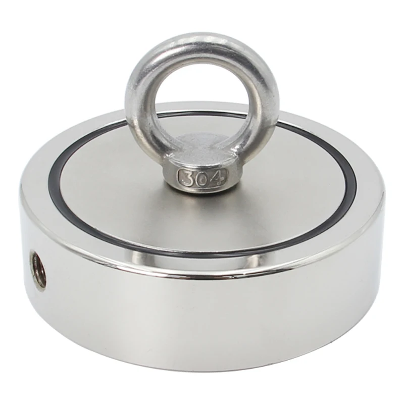 إنقاذ قطعة أثرية مستديرة كبيرة معلقة حلقة وعاء المغناطيسي المغناطيس القوي النيوديميوم الحديد البورون المغناطيسي جذب هوك كوب الشفط #5