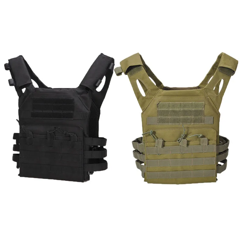 Chaleco táctico impermeable para exteriores, armadura corporal ligera JPC Molle, portador de placa, caza, juego CS, equipo de seguridad para la jungla