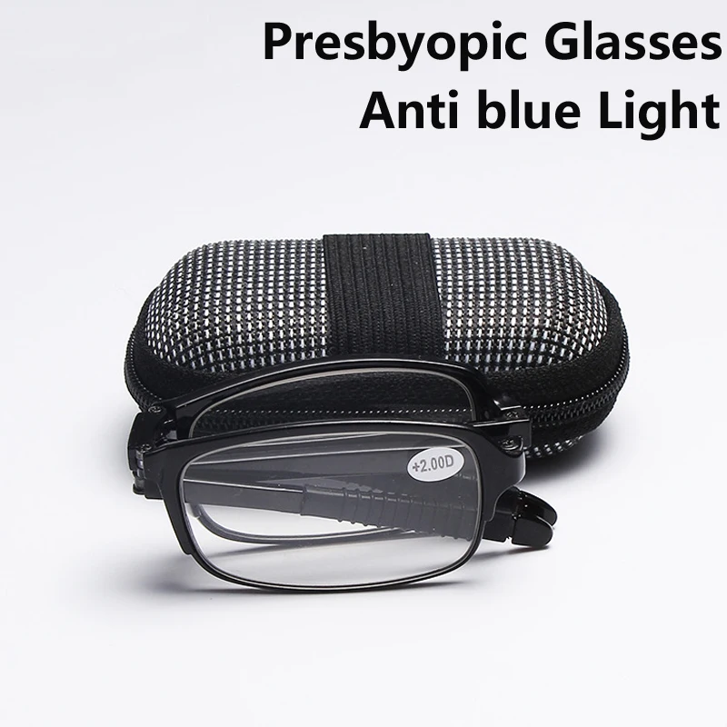 

Unisex TR Frame Presbyopia Glasses with Box Luxury Design Folding Reading Eyeglasses Far Sight Optical Eyewear Diopter 0 To -4.0