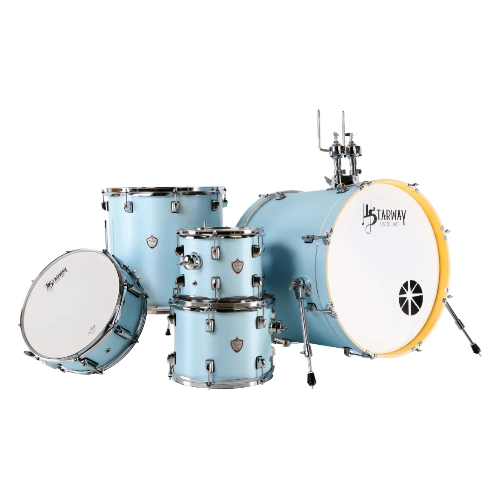 2025 Best-selling Starway D26 Beginner Professional Playing Jazz Drums Percussion Drum Set