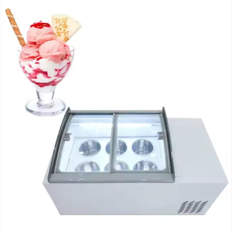 

Ice Cream Display Counter Yogurt Juice Shop Interior Ice Cream Display Showcase Bubble Tea Ice Cream Display Cabinets