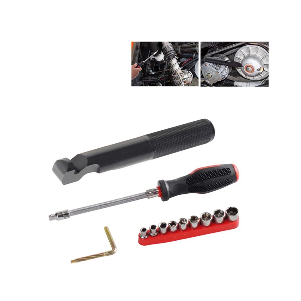 Clutch Cover Removal Tool Kit Belt Changing Tool Kit for Polaris RZR 900 S XP/RZR 1000