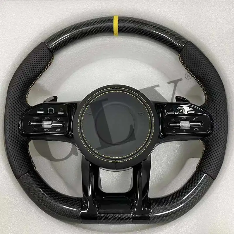 

CLY Steering Wheels for Mercedes A C E S CLA GLA GLC GLE GLS GLE W205 W213 W222 W177 Facelift AMG Car Steering Wheel