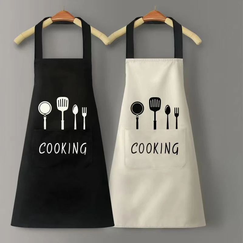 

Kitchen Home Cooking Waterproof and Oil-proof Stains Fashionable New Adult Overalls Men's and Women's Aprons