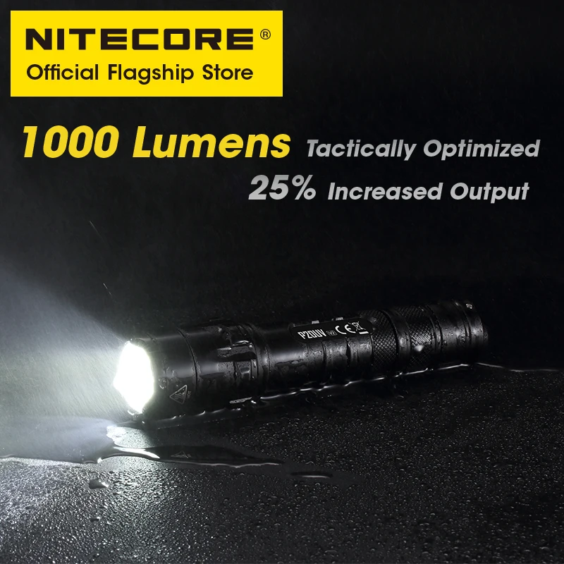 NITECORE P20UV V2 latarka taktyczna 1000 lumenów 18650 Led latarka ultrafioletowa Outdoor latarka kempingowa latarnia reflektor