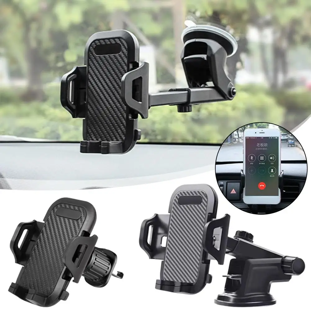 Sucker Car Phone Holder Mount Stand GPS Telefon Mobile Cell Support For IPhone 13 12 11 Pro Max X 7 8 H2P1