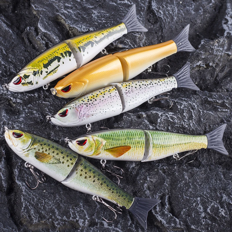 

Section 2 Fishing Lure 18cm Lure Artificial Bait S-shaped Swimming Posture Soft Tail Multi Jointed Swimbait Fishing Lure Sinking