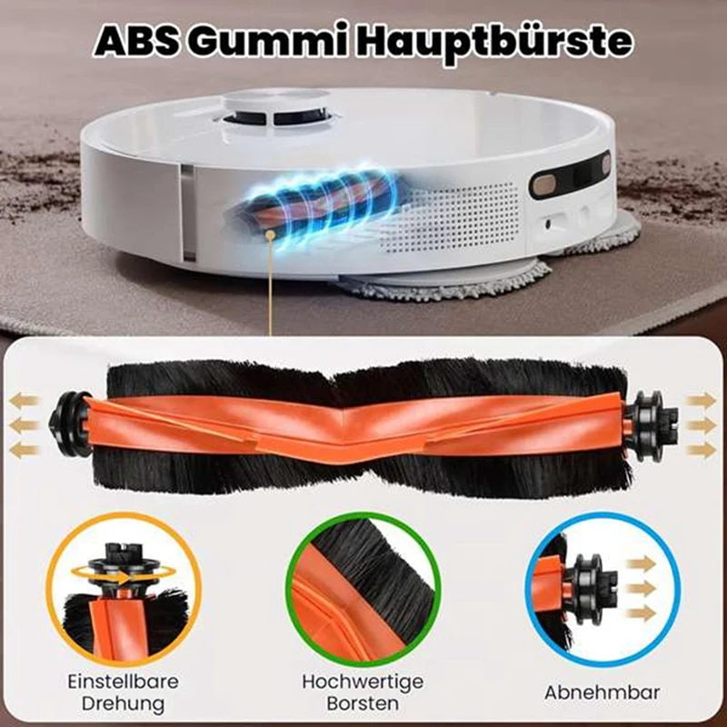 ملحقات كنس لشاومي روبوت فراغ X20 + / X20 Plus أجزاء فرشاة جانبية رئيسية فلتر Hepa ممسحة أكياس غبار من القماش