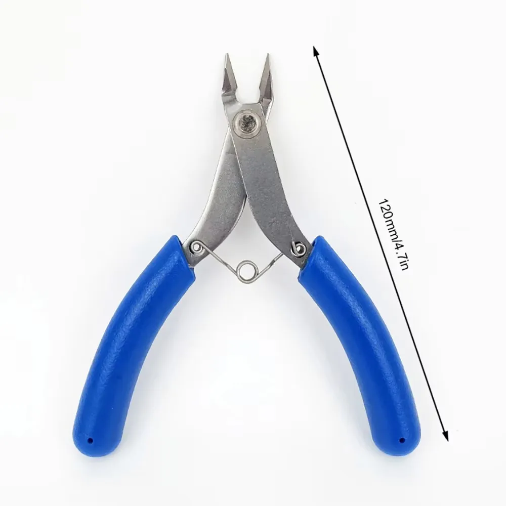 Mini Diagonal Pliers Precision Side Cutter Pliers Anti‑Slip PVC Handle Wire Cutter For Electronics Repair Jewelry DIY Making