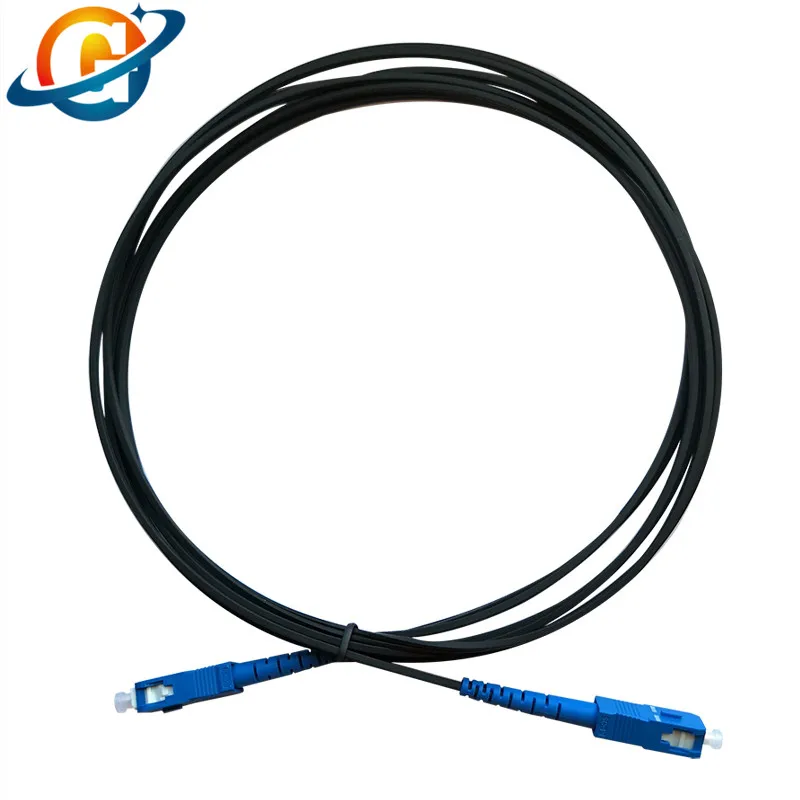 FTTH Fiber Optic Drop Cable Patch Cord SC to SC Simplex Singlemode  Fiber Optic Drop Cable Jumper