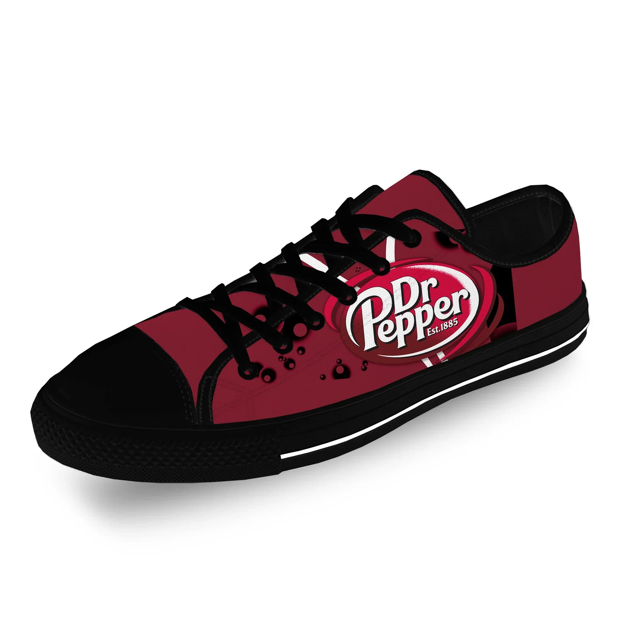 DR Pepper Low Top Sneakers Mens Womens Teenager Casual Shoes Canvas Running Custom Shoes Cosplay Breathable Lightweight shoe