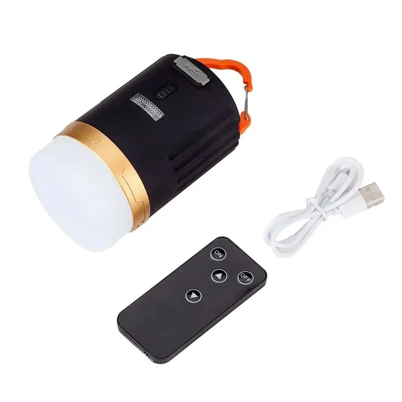 Camping Light Waterproof Tent Lamp Portable LED Night Light Remote Control Rechargeable Outdoor Camping Lantern Working Du