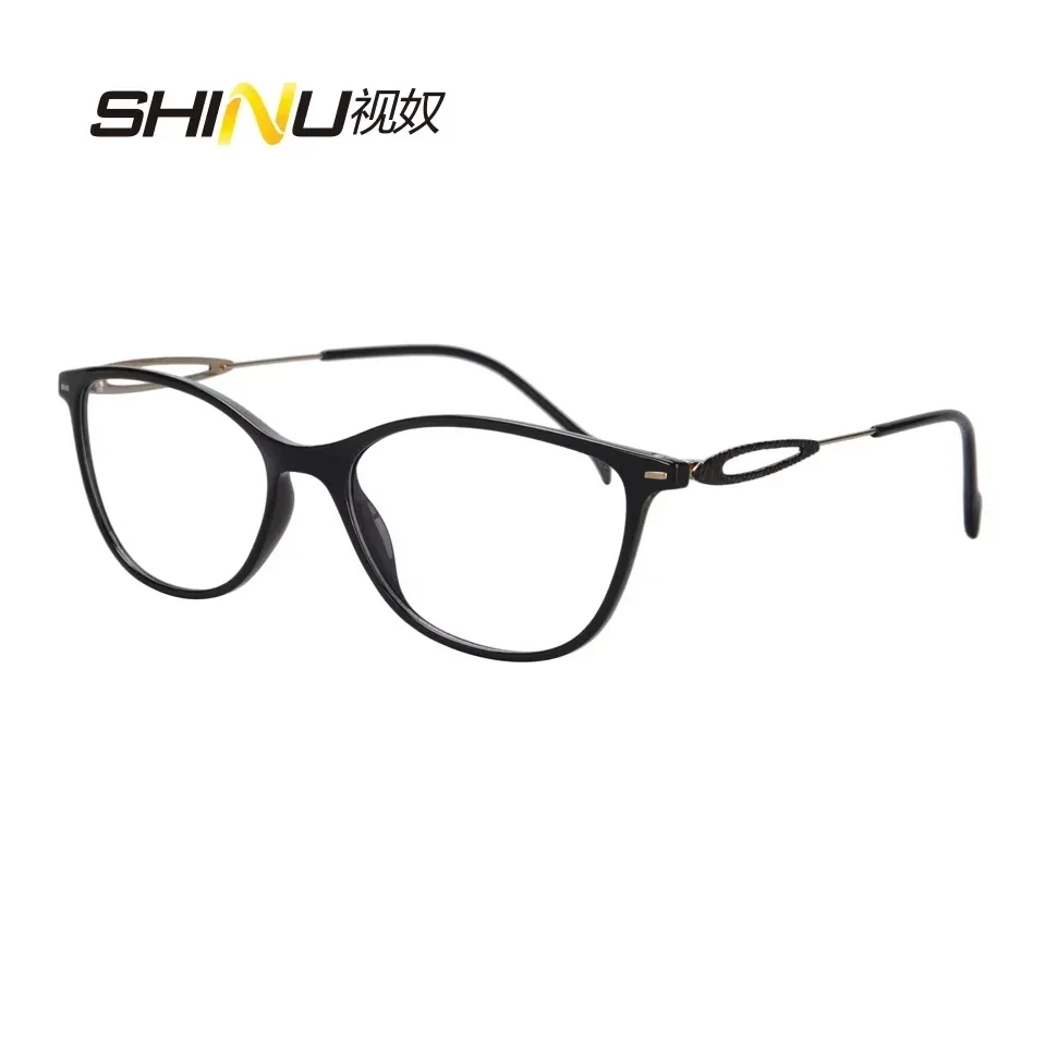 

SHINU Prescription Spectacle Anti Blue Ray Eyeglasses Women Progressive Multifocal Eyewear Nearsighted Glasses Computer Glasses