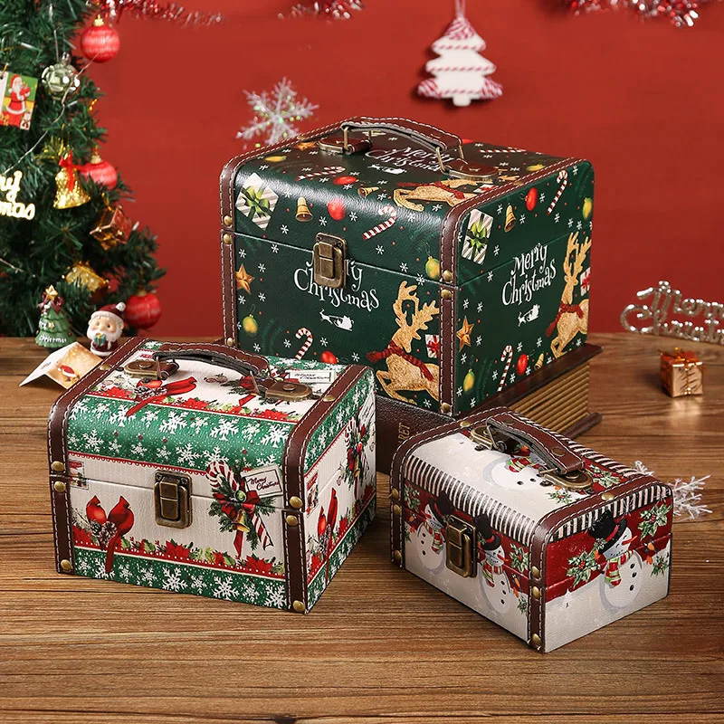 

Christmas Portable Storage Box, Home, Living Room, Bedroom, Candy, Sundries Sorting, Gift Packaging Box, New