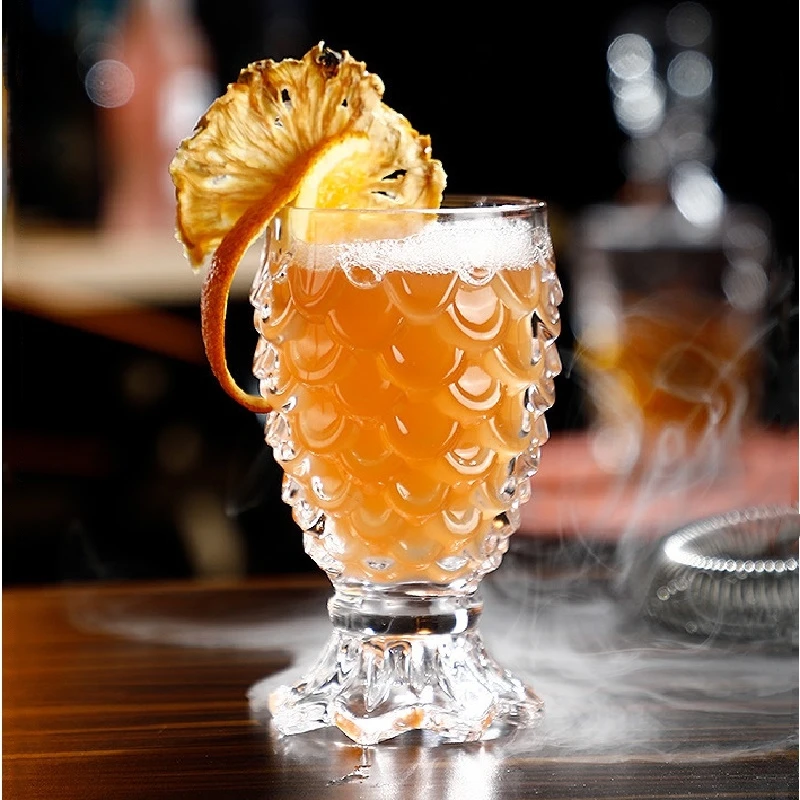 220ml Mermaid Glass Cup Milk Tea Ice Cream Cup Creative Fruit Juice Cold Drink Cup Fish Tail Fish Scale Cup Bar Set