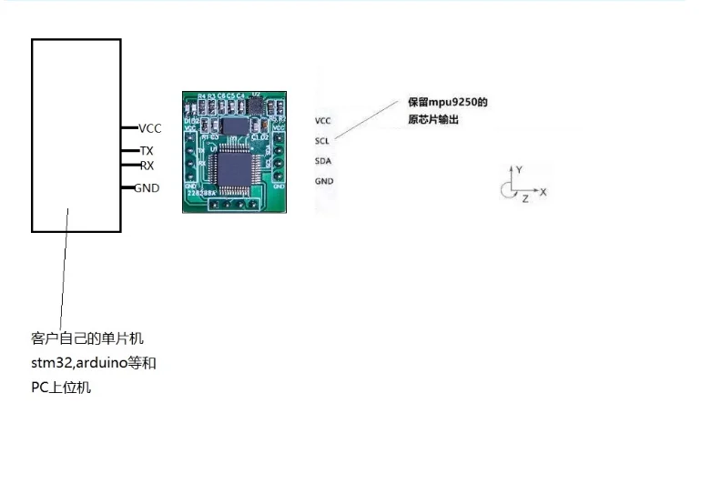 

MPU6050 KY Six-Axis Accelerometer Gyroscope Magnetic Field Attitude Angle Module Replaces GY Series